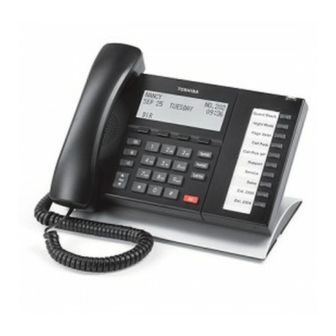 Toshiba IP-PBX DIGITAL TELEPHONE Simplified user guide Toshiba IP-PBX DIGITAL TELEPHONE Simplified user guide
