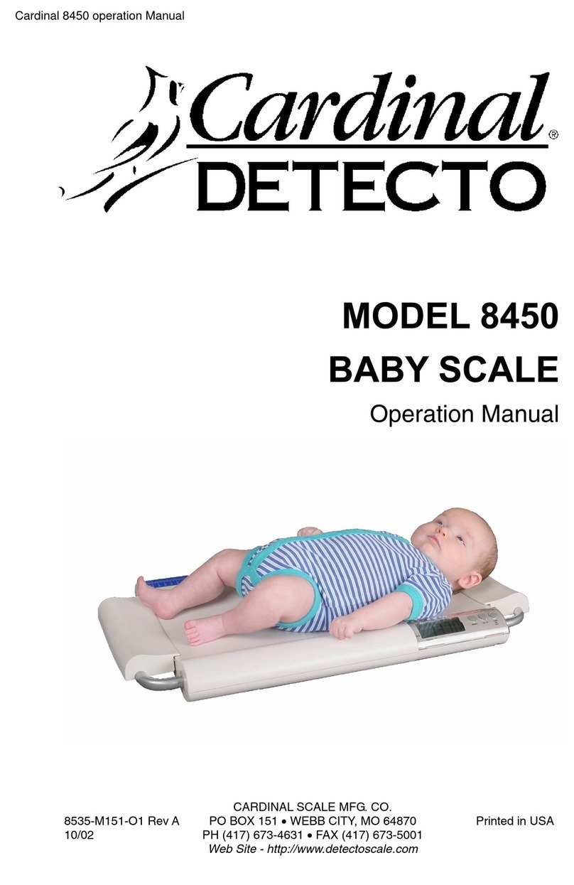 Cardinal Detecto 8450 User manual