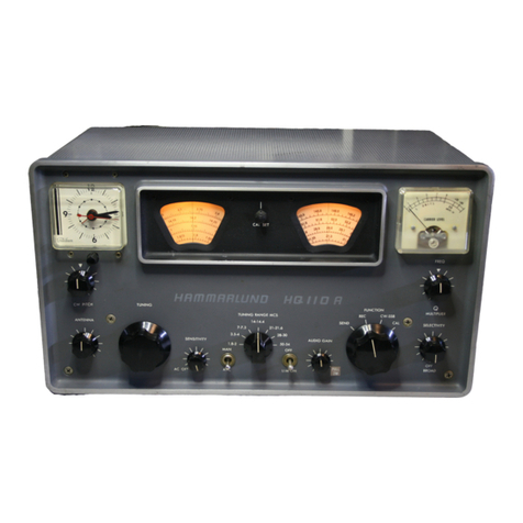 Hammarlund HQ-110A Operating and installation instructions