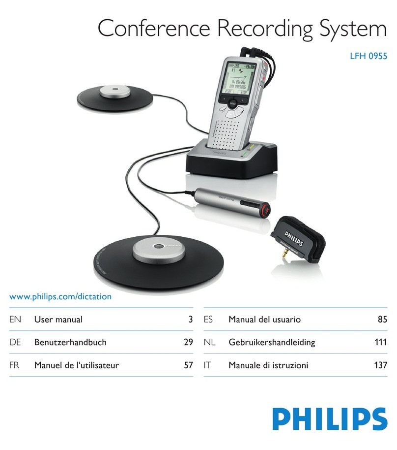 Philips POCKET MEMO LFH0955 user manual