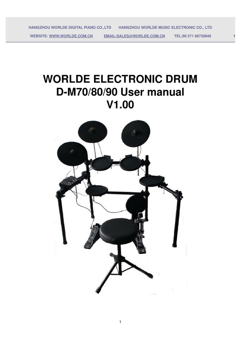 Worlde Digital Piano D-M70 user manual
