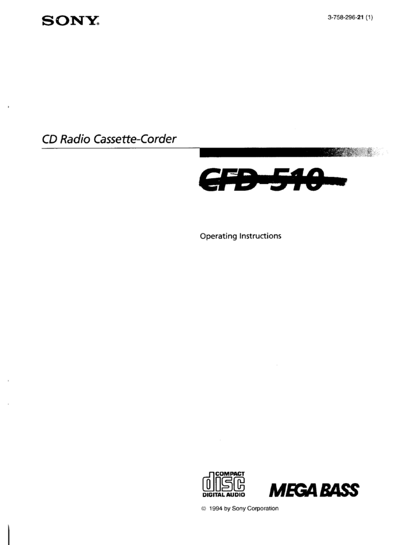 Sony CFD-510 Operating instrucktions