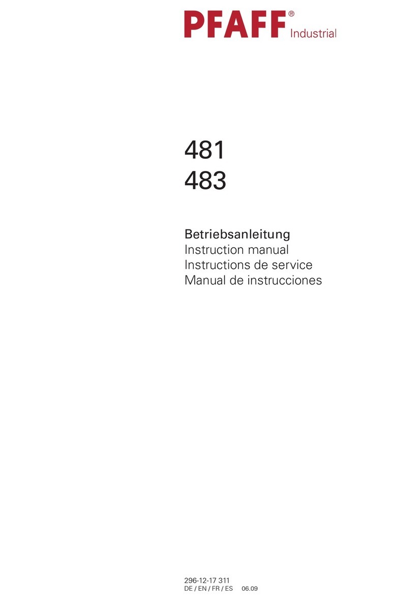 Pfaff 481 User manual
