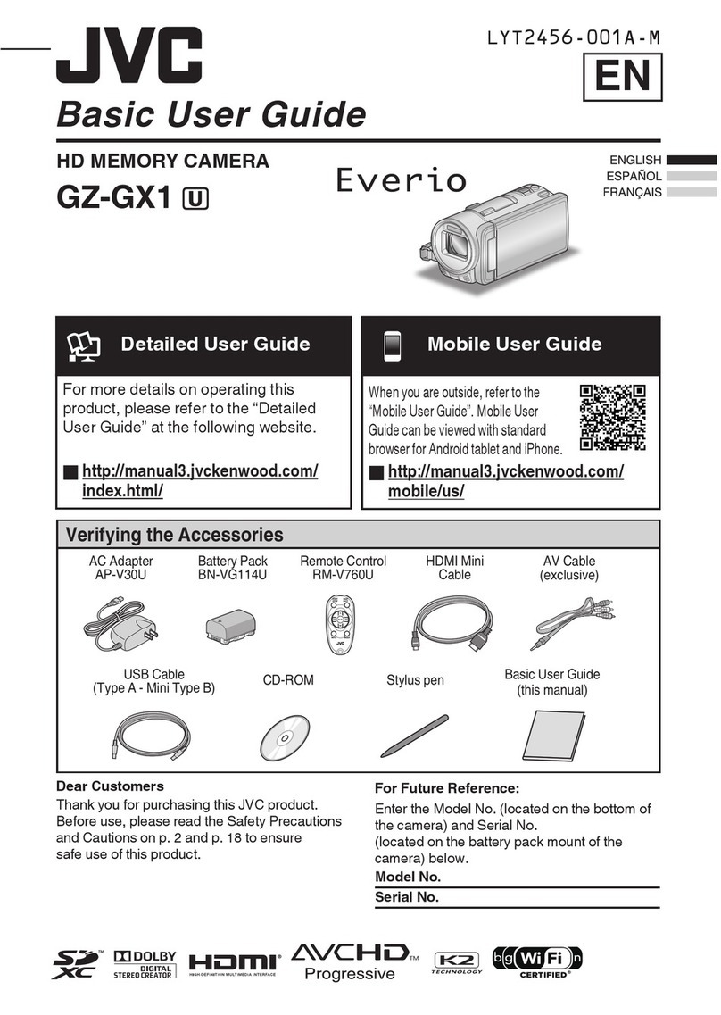 JVC Everio GZ-GX1 Operating and maintenance manual