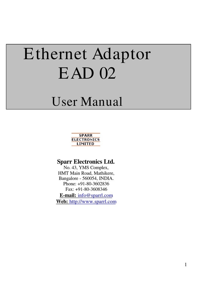 Sparr EAD 02 user manual