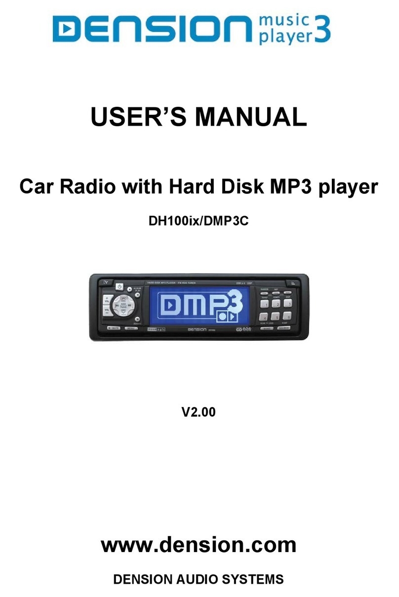 Dension DH100ix user manual