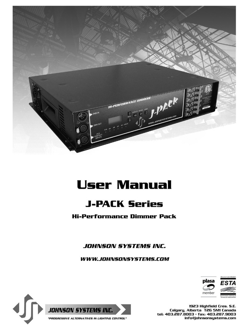 JOHNSON SYSTEMS J-PACK Series user manual