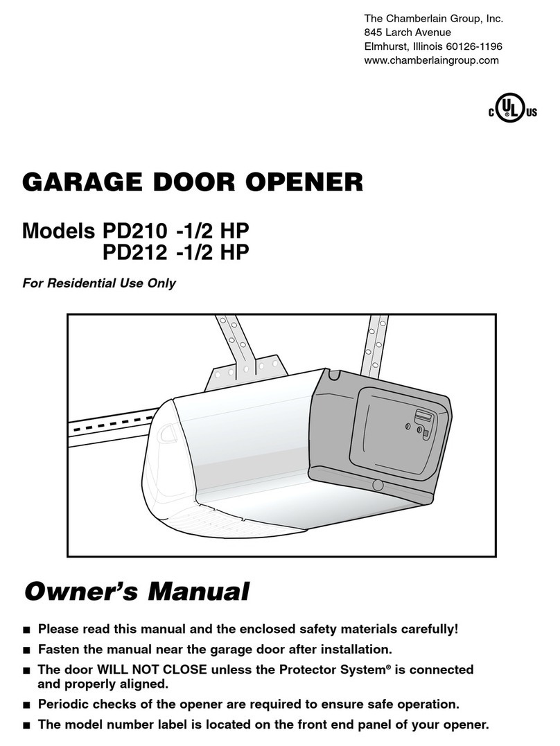 Chamberlain PowerDrive PD210 owner's manual