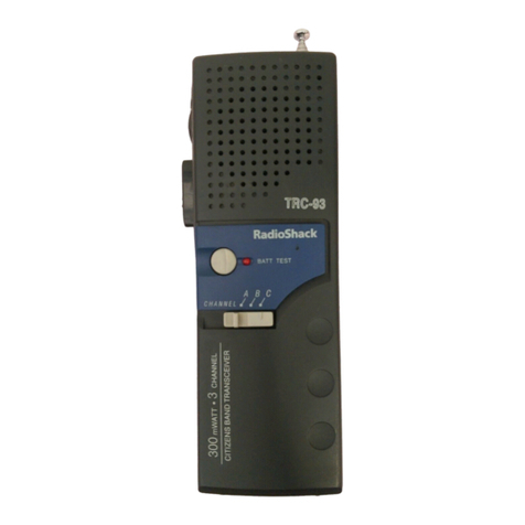 Radio Shack TRC-93 User manual