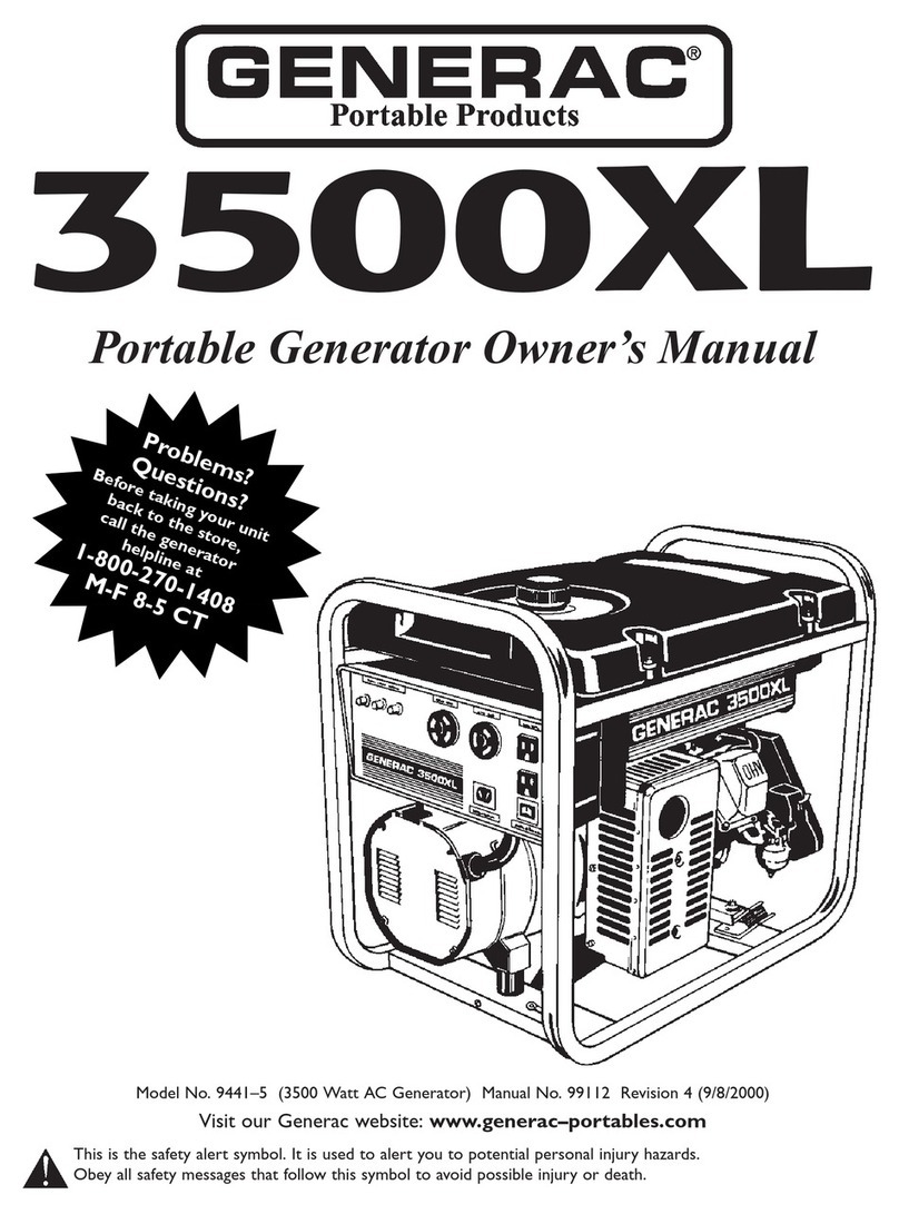 Generac Power Systems 3500XL User manual