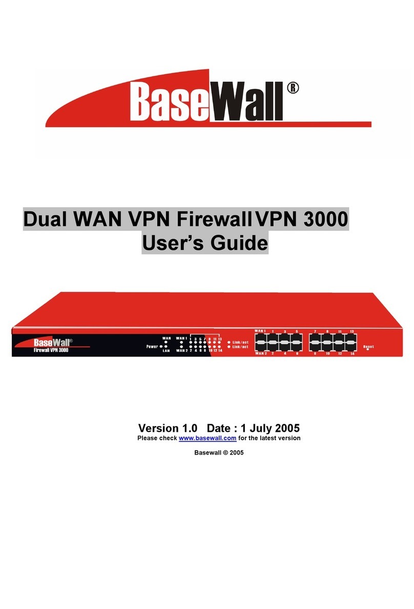 BaseWall Dual WAN VPN Firewall VPN 3000 user guide