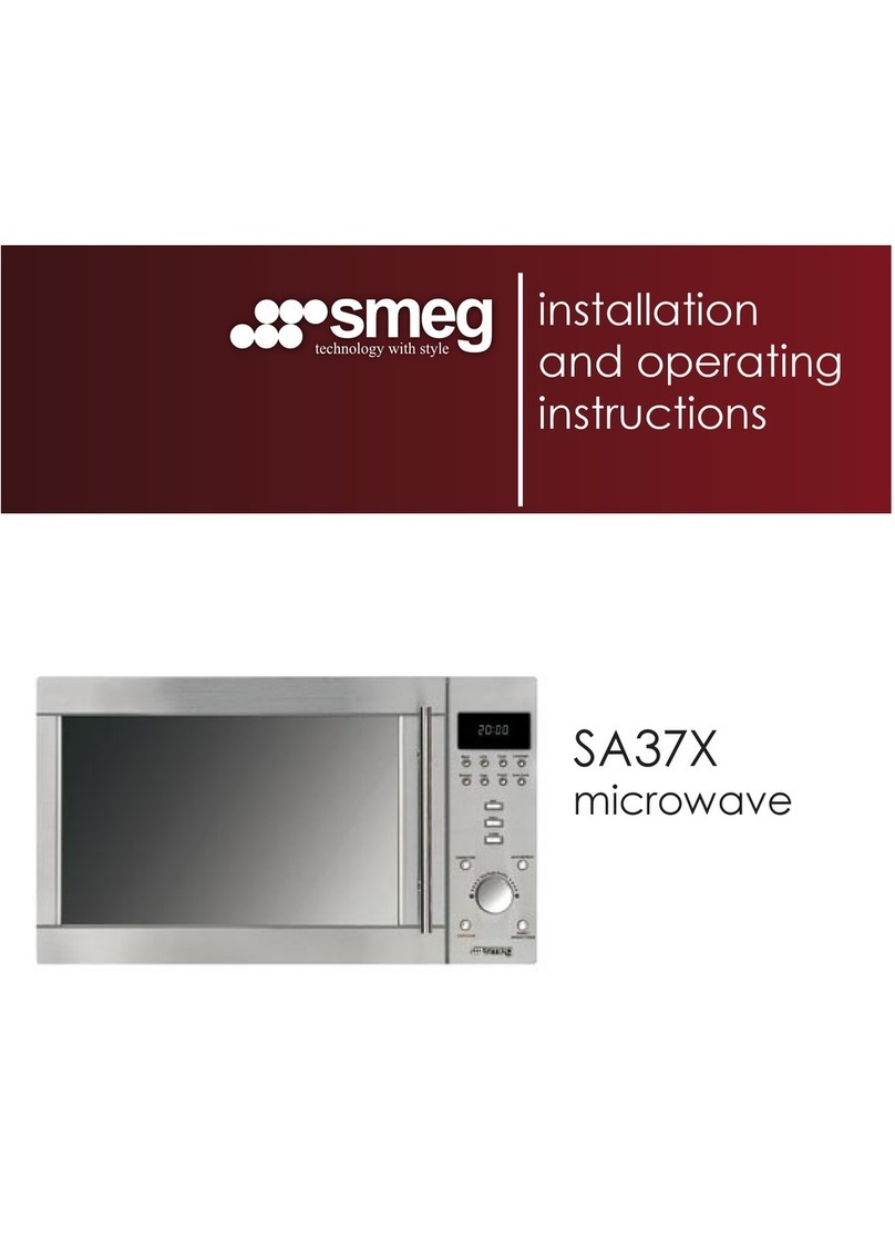 Smeg SA37X Installation and operating instructions