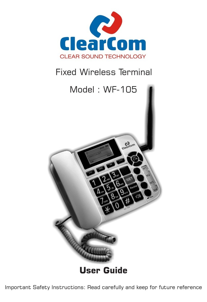 Clear-Com WF-105 user guide