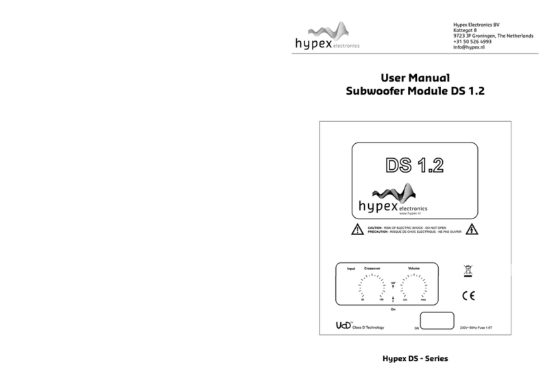Hypex Electronics DS 1.2 user manual