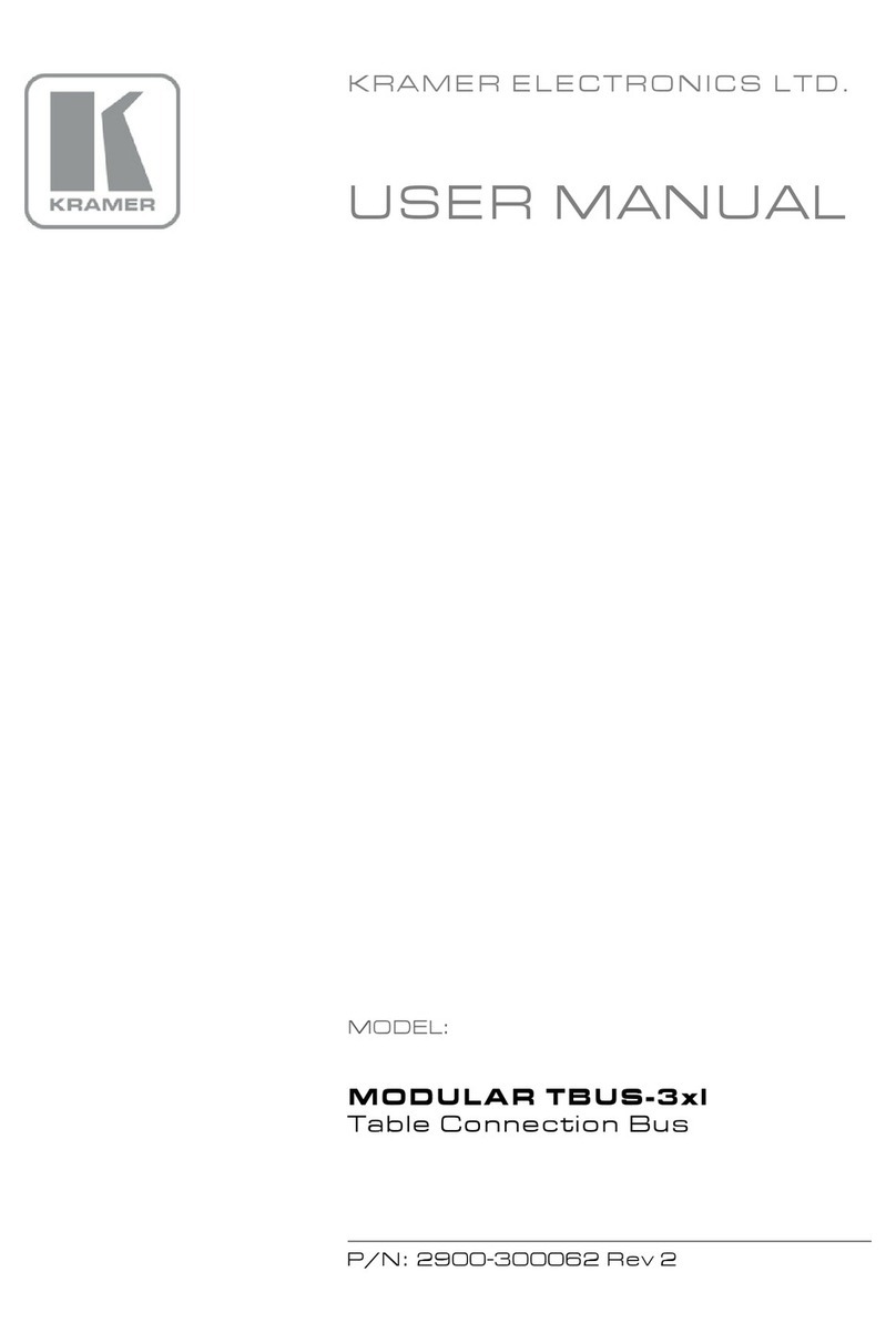 Kramer MODULAR TBUS-3xl User manual