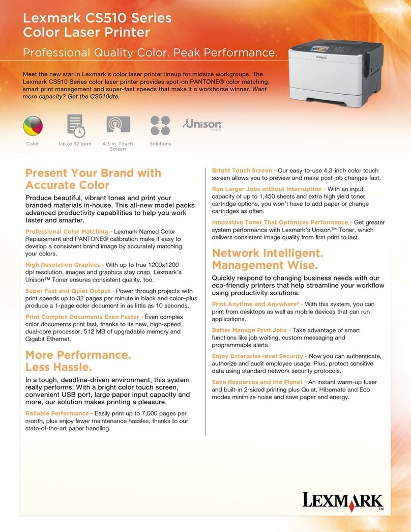 Lexmark CS510 Series User manual