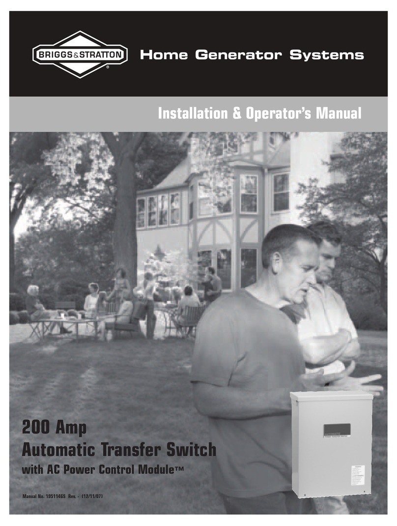 Briggs & Stratton Automatic Transfer Switch Administrator Guide