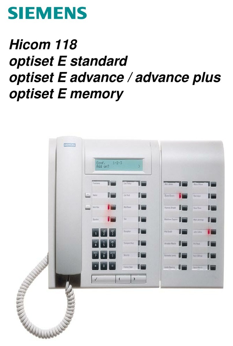 Siemens Hicom 118 User manual