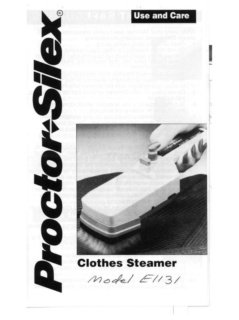 Proctor-Silex E1131 Use and care guide