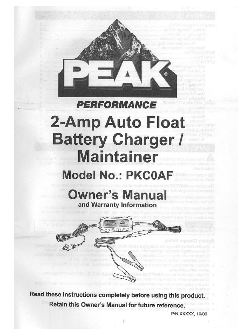 Peak Performance PKC0AF owner's manual