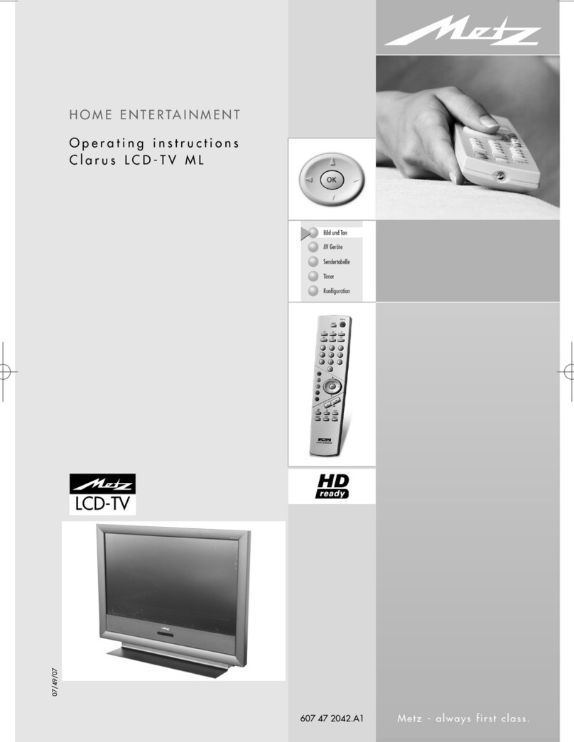 Metz Clarus LCD-TV ML User manual
