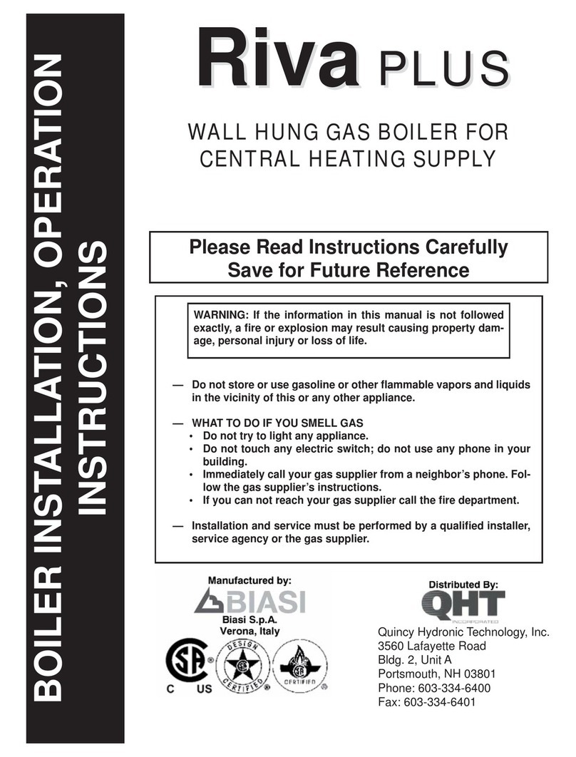 Biasi Riva Plus Installation & operation instructions