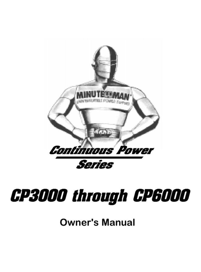 Minuteman Continuous Power Series owner's manual