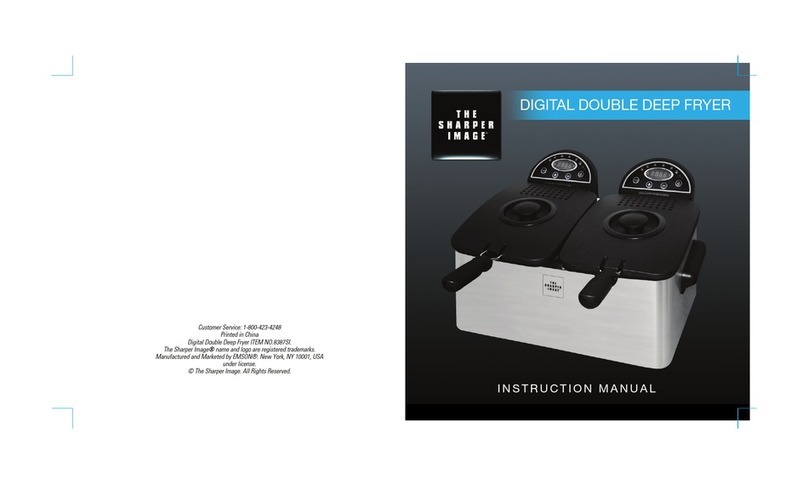 Emson DIGITAL DOUBLE DEEP FRYER User manual