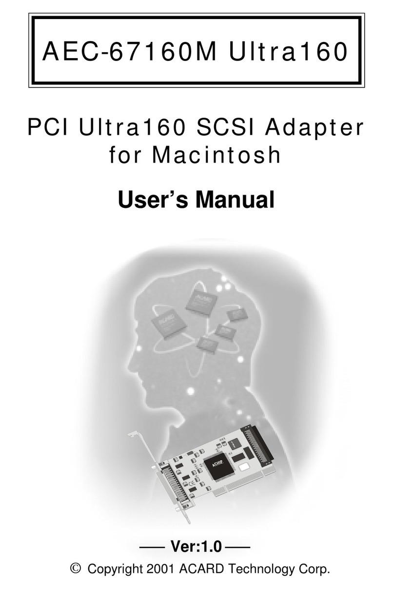 Acard AEC-67160M Ultra160 user manual