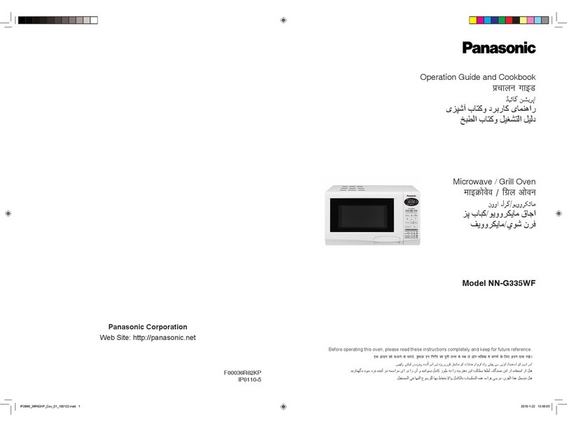 Panasonic NN-G335WF Operation guide and cookbook