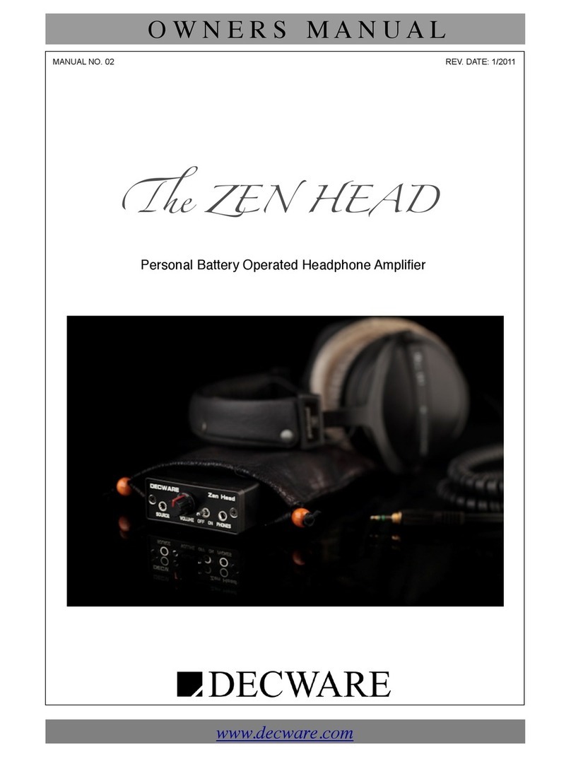 Decware The ZEN HEAD User manual