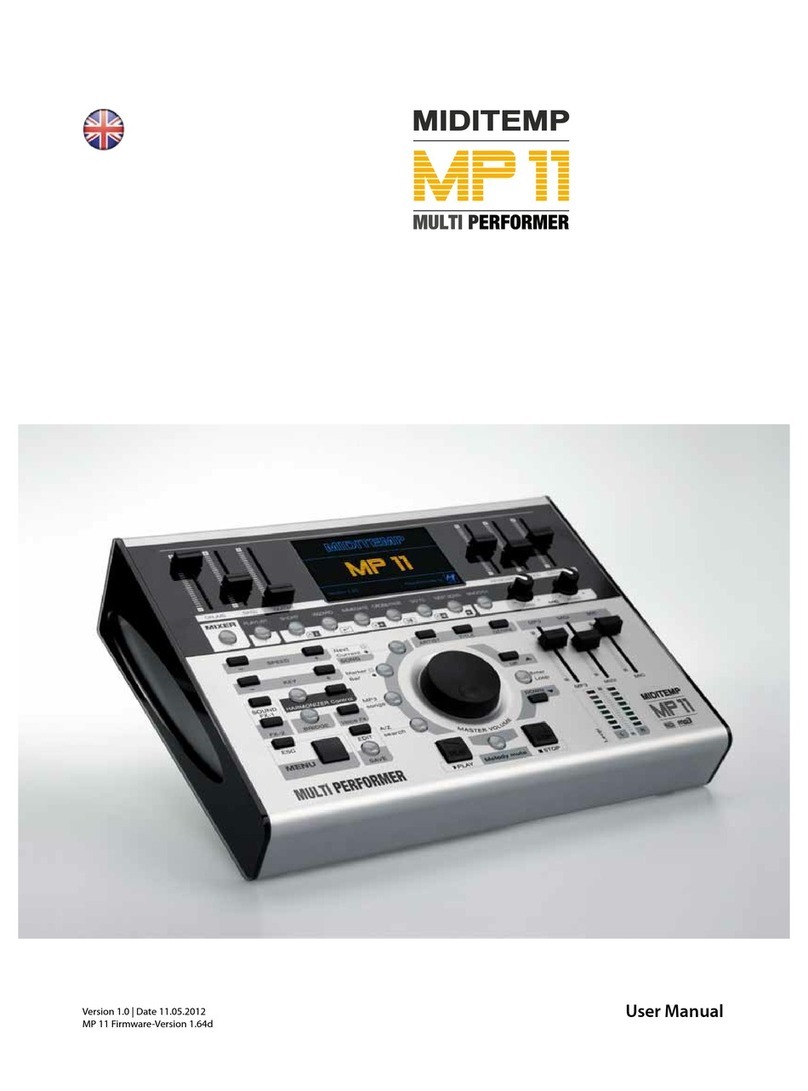 Miditemp MP 11 owner's manual