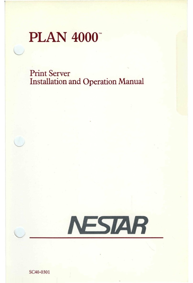 Nestar PLAN 4000 Installation and operation manual Nestar PLAN 4000 Installation and operation manual