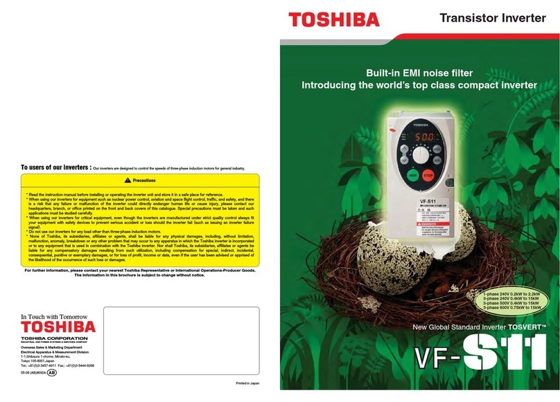 Toshiba TOSVERT VF-S11 User manual