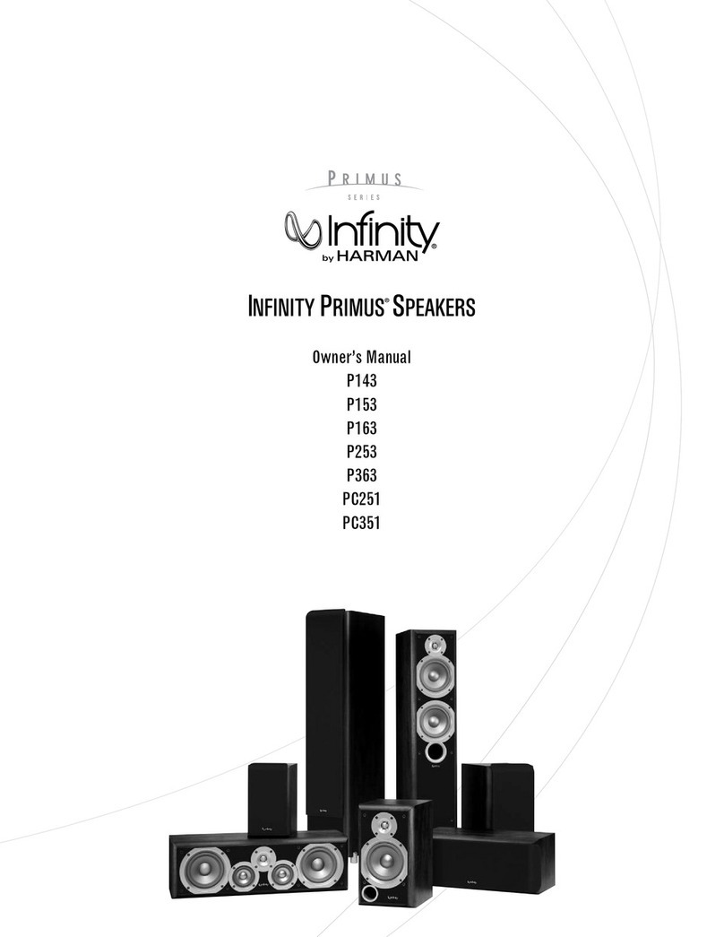 Infinity Primus P143 User manual