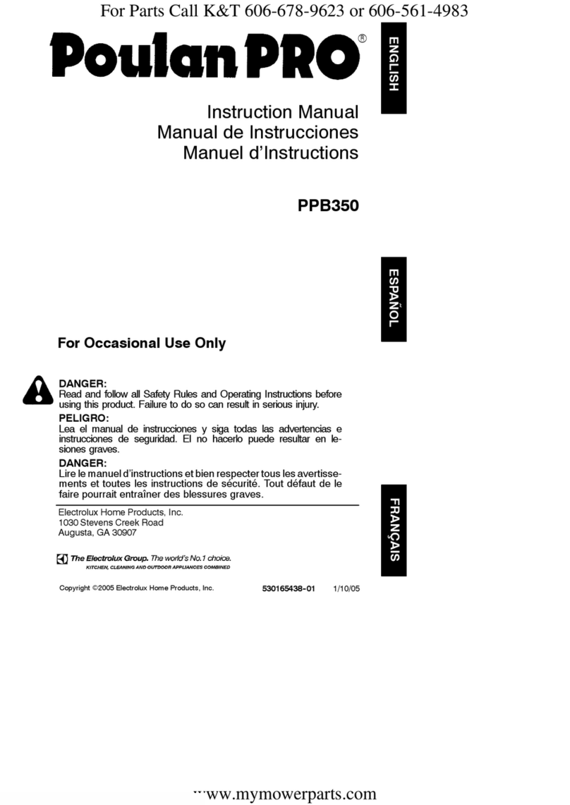 Poulan Pro PPB350 instruction manual