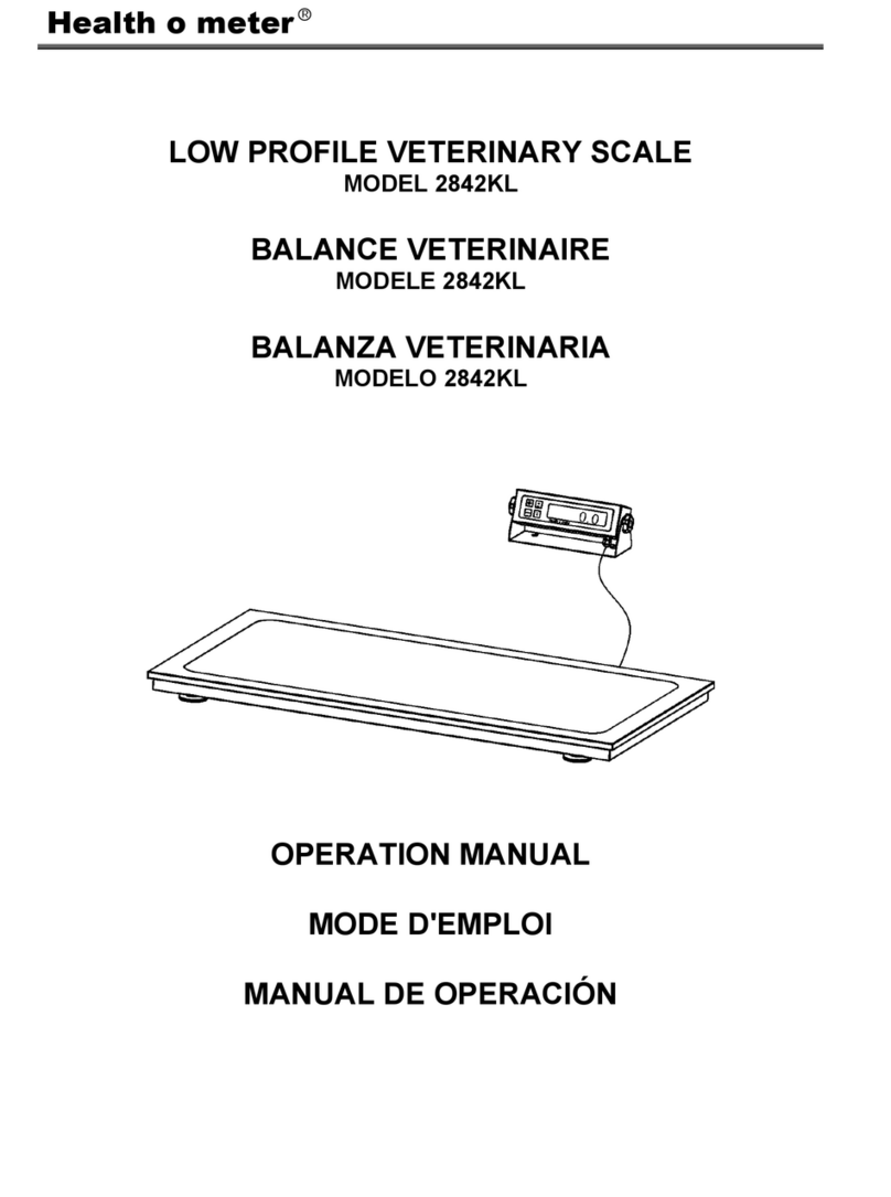 Health O Meter 2842KL Operation manual