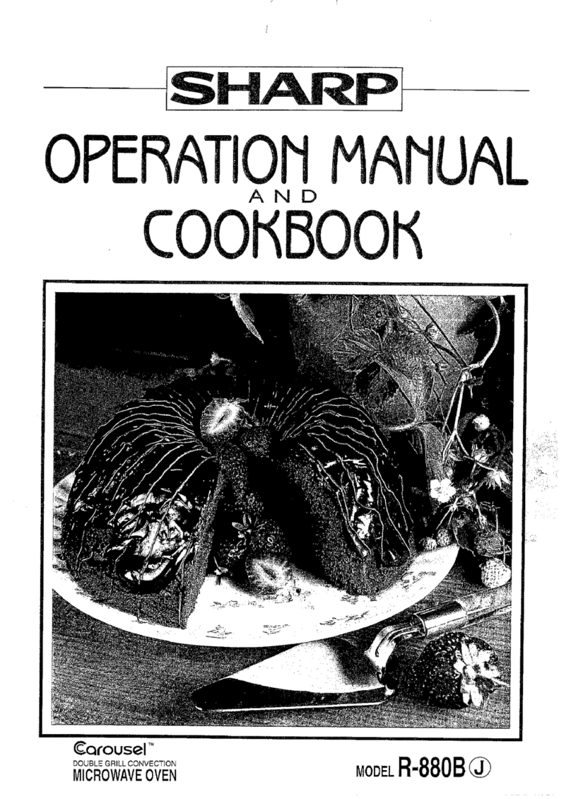 Sharp Carousel R-880B User manual Sharp Carousel R-880B User manual