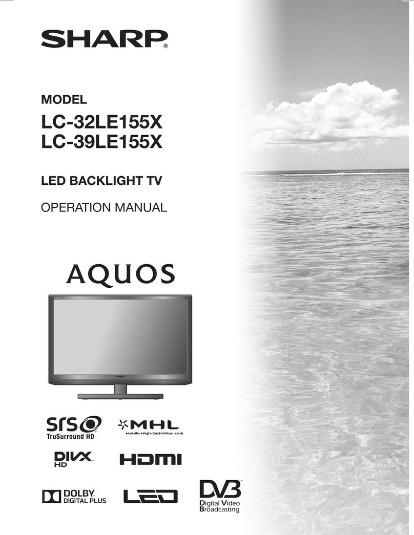 Sharp Aquos LC-32LE155X User manual