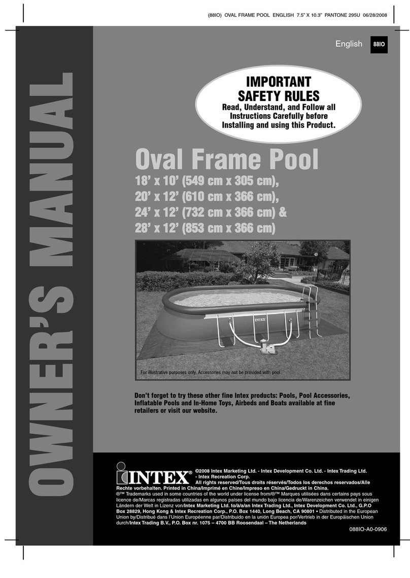 Intex 18' x 10' (549cm x 305cm) User manual