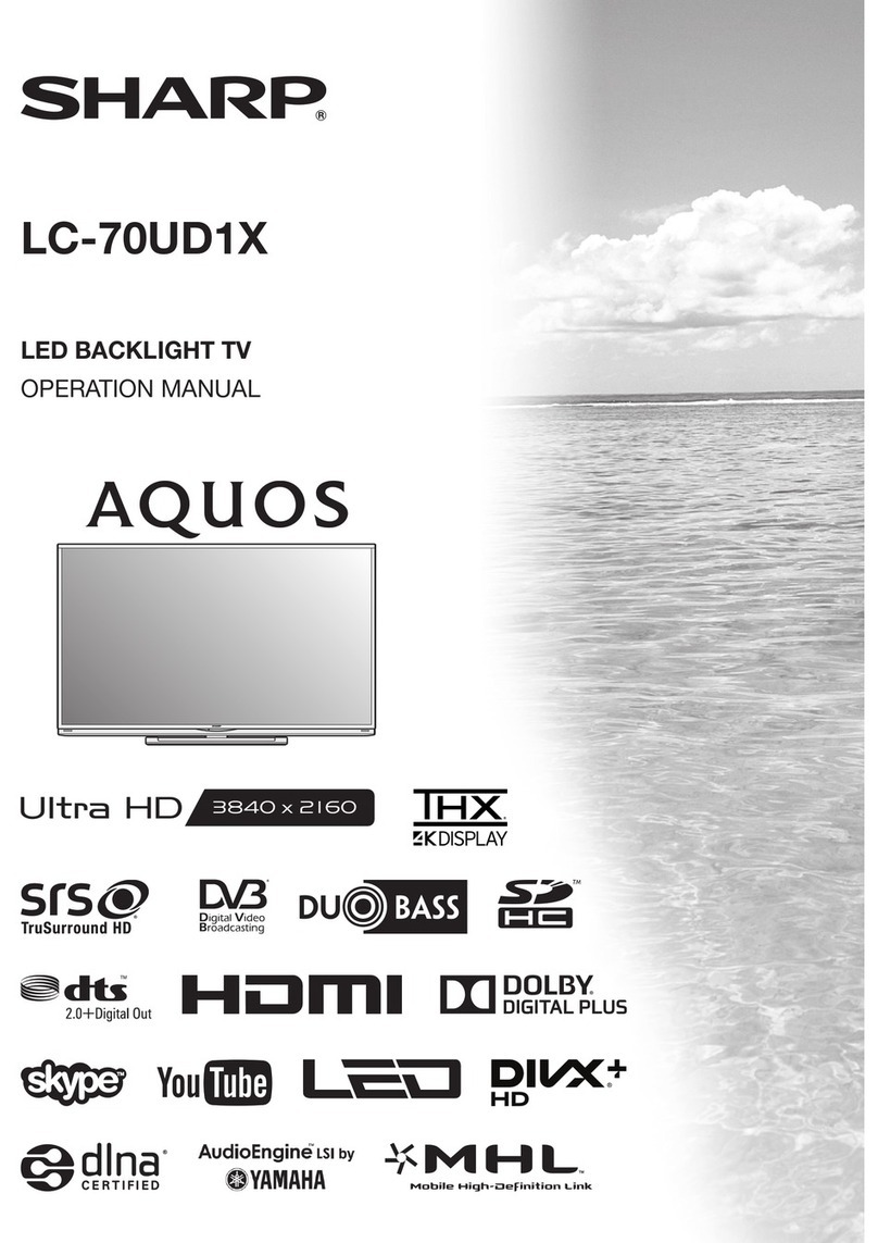 Sharp Aquos LC-70UD1X User manual