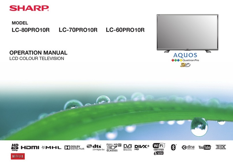 Sharp Aquos LC-60PRO10R User manual