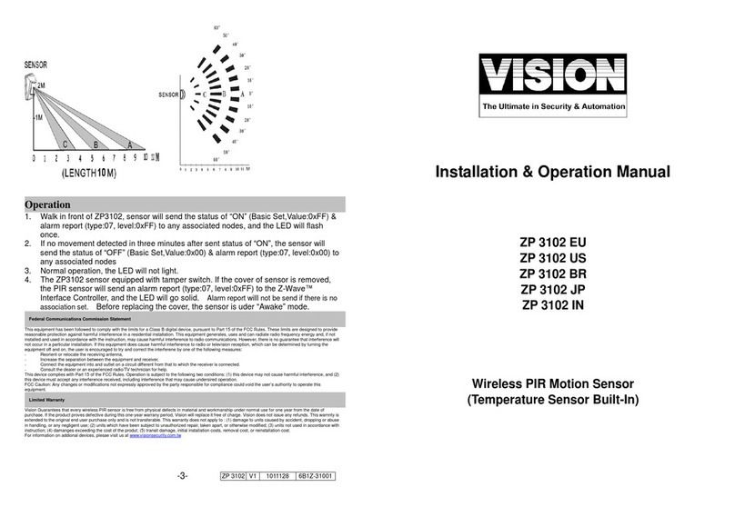 Vision ZP 3102 EU Installation & operation manual