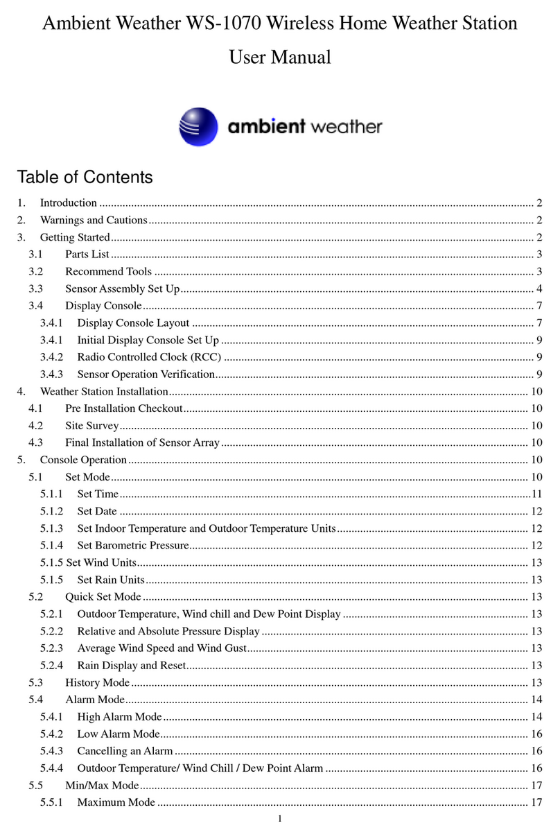 Ambient Weather WS-1070 user manual