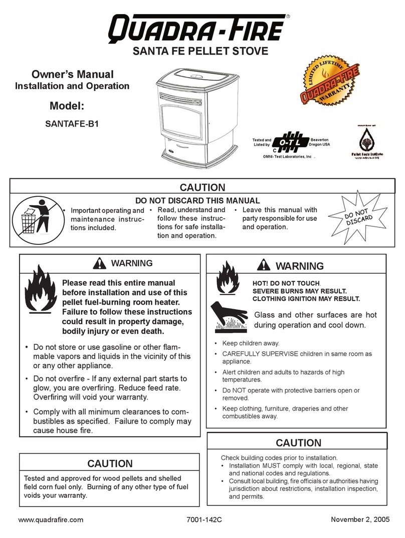 Quadra-Fire SANTAFE-B1 owner's manual
