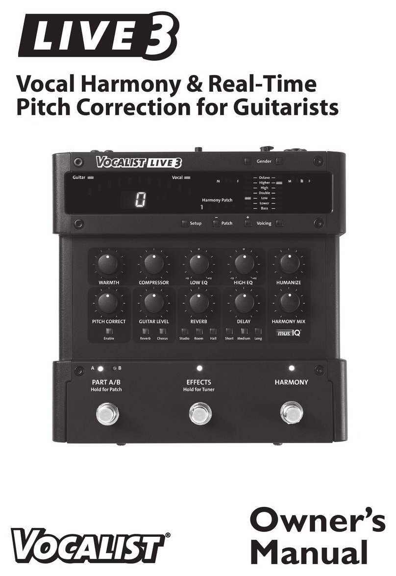 Vocalist Live 3 User manual