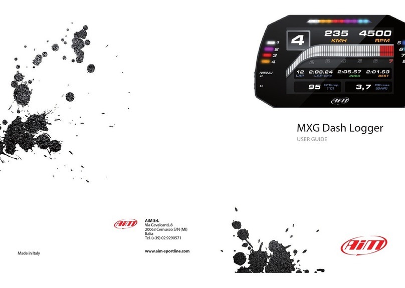 Aim MXG Dash Logger User manual
