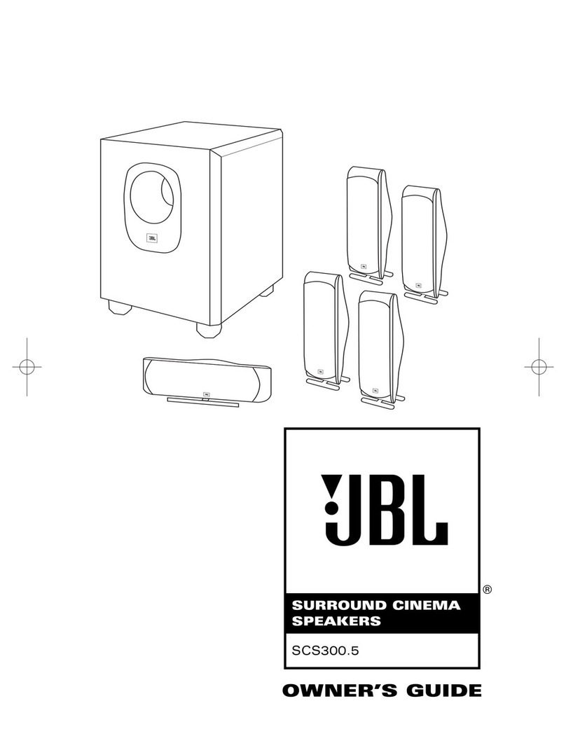 JBL SCS300.5 User manual JBL SCS300.5 User manual