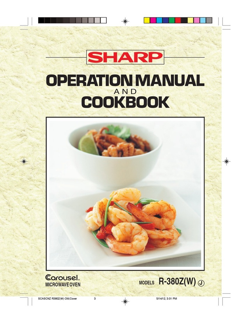 Sharp Carousel R-380ZW User manual Sharp Carousel R-380ZW User manual