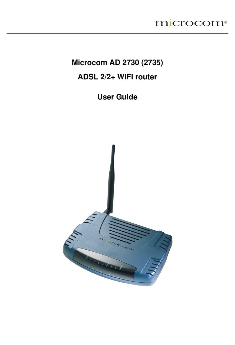 Microcom AD 2735 User manual
